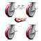 Service Caster 8 Inch Kingpinless Poly on Aluminum Wheel Caster Brakes 2 Swivel Locks SCC, 4PK SCC-KP30S820-PAR-SLB-BSL-2-SLB-2 - alternate 6
